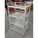 Upside down, plate rack, 4 layers of aluminum on the top, smooth sheet The ground floor 41x61x115 cm.