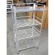 Upside down, plate rack, 4 layers of aluminum on the top, smooth sheet The ground floor 41x61x115 cm.