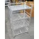 Upside down, plate rack, 4 layers of aluminum on the top, smooth sheet The ground floor 41x61x115 cm.