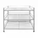 Upside down, plate shelf, aluminum shelf, 3 layers, 41x80x75 cm.