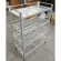 Upside down, plate rack, 4 layers of aluminum on the top, smooth sheet The ground floor 41x81x115 cm.