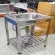 DYNA Home Free Dh-5040-T dishwashing sink sink, 50x40x75 cm, stainless steel.