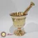 BRASS MORTAR, brass, mortar, grinder for herbs, herbs, spices, diameter 5.5*5 cm