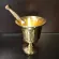 BRASS MORTAR, brass, mortar, grinder for herbs, herbs, spices, diameter 5.5*5 cm