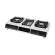 Rinnai 2-headed gas stove with a new RI-524E grill instead of the RI-514E model with complete set of equipment.