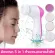 Front polishing machine Facial cleaner 5in1, facial massage massage brush There are 5 heads to change the Facial Cleansing Brush.