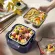 Portable electric lunch box, plug-in box lunch, Double Layer 1.2L, DFH-C12M1 Square Double Layer with vacuum pump.