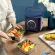 Portable electric lunch box, plug-in box lunch, Double Layer 1.2L, DFH-C12M1 Square Double Layer with vacuum pump.