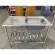 Lucky Flame Flame Flame Skin Sink Model STS-1055 Sink Width 50 x Length 100 x Height 77 cm. Stainless steel.