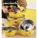 Stainless steel bowl set, 3 pieces, duck pattern, stainless steel pot, stainless steel bowl, multi -purpose bowl set