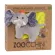 Soft, soft yellow blanket with gray elephant doll