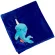 ผ้าห่มเนื้อนุ่มนิ่มสีฟ้าสดพร้อมตุ๊กตาปลาวาฬน่ารัก