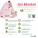 Organic blanket Gio Natural Blanket Pink Bear