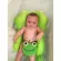Minene Bath Buddha, Baby Baby Bath - Green Frog