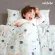 Aribebe, premium child mattress, Micromodal fabric, Hello Spaceship pattern.