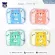 MAMI BABY Baby Pillow has 2 patterns, size 10 × 12 inches, 100% cotton