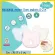 Idawin Memory Foam Bamboo Pillow with 3 Blue Pink and Cream