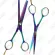 Set of scissors, gradient color, cut 6 inch, fish teeth 5.5 inches, product code, C-5