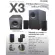 Microlab X3 Speaker 2.1 Ch. (98 Watt) ลำโพงคอมพิวเตอร์ พร้อมซับวูฟเฟอร์ (ริมแดง) พร้อมขาแขวนผนัง และ RCA to AUX รับประกันศูนย์ไทย 1 ปี