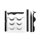 Eyeliner with glue, waterproof, long -lasting and not easily messy.
