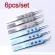 6PCS/Set S Stainless Steel Titanium Loy 11cm Tailed Strait/BEND Tweezers Platforms Tweeezers Ophthmic Forceps