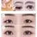 306pcs/box Big Eyes Mae Up Eyelid Sticer Double Fold Self Adhee Eyelid Tape Sticers S/l Maeup Clear Beige Invis Tool