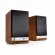 Audioengine HD3 Wireless Speaker (Walnut/wood color) Hi-Fi audio speaker connected via Bluetooth, Mini-Jack or RCA.