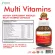 วิตามินรวม x 1 ขวด มัลติวิตามิน โมริคามิ Multi Vitamins Morikami x 30 capsules วิตามินรวม A B1 B2 B3 B5 B6 B7 B9 B12 C D E K