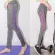? Discount 90%? Exercise pants, long -sleeved stripes - Free size