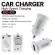 Car charger in Caza Car model QC-C8, mobile phone charger, fast charge, QC3.0 Output 5.0V-4A 9V, small, compact