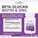 Beta Glucan x 3 ขวด Biotin & Zinc Pharmatech เบต้ากลูแคน ไบโอติน แอนด์ ซิงค์ ฟาร์มาเทค ภูมิคุ้มกัน Beta 1,3/1,6 Glucan