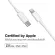 Xiaomi Mi Type-C to Lightning Cable สายชาร์จ ยาว 1 เมตร (รับประกันศูนย์ไทย 6 เดือน)
