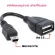 สายแปลง OTG หัว Mini usb to USB 2.0  เมีย สำหรับชาร์จไฟ และ ส่งผ่านข้อมุล สายยาว 20 ซม (2 เส้น)