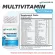 Vitamins and minerals include an ONETRER X3 bottle Multivitamin & Multimineral AU Naturel Vitamin A B1 B2 B3 B6 B7 B9 B12.