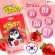 MVMall Penguin Penguin Gummy Jelly without sugar 3 box of strawberry flavor, free 1 bag