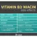 ไนอะซิน วิตามินบี 3 Flush Free Niacin+ Inositol Nicotinate 500 mg 250 Rapid Release Capsules Puritan's Pride® B-3