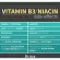 Niasin B3 Flush Free Niacin+ Inositol Nicotinate 500 MG 250 Rapid Release Capsules Puritan's Pride® B-3