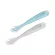 BEABA ช้อนซิลิโคน Set of 2 1st age silicone spoons-BLUE/GREY