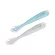 Beaba Silicone Set of 2 1st Age Silicone Spoons-Blue/Gray