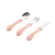 ฺBEABA ช้อนส้อมมีดสแตนเลส Stainless steel training cutlery Knife / Fork / Spoon - NUDE