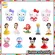 Cake Topper Model Doll Model Kitty Cake, Princess Mickey Mouse Doraemon for decorating cakes Ready to deliver in Thailand