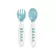 ฺ Beaba, a fork with 2nd Age Training Fork and Spoon Storage Case Included - Blue