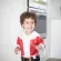 BUMKINS SLEEVE BIB long-sleeved apron is suitable for 6-24 months. Santa CSU-S20 pattern.