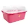 Bottle storage box with a lid with a new NANNY brand water grating.