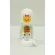 Festino 5 ounce milk bottle, narrow white neck, fancy Size S