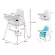 Baby rice chair Children's dining chair, children's chair, baby dining table, high chair multigum, free, free seats, food trays