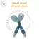 Silicone spoon, baby spoon, bend, bend, bend the baby utensils