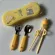 PAPA BABY, a fork, chopsticks, lamp, kicking children, complete set, 3 pieces with storage box ST054