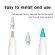 ซิลิโคน Apple Pencil 2nd / 1st สำหรับใส่ปลายปากกากันกระแทก แบบ 8 สี ใน 1 เซ็ต