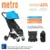 Ergobaby รถเข็นเด็กกะทัดรัดขึ้นเครื่องได้ รุ่น Metro Compact City Stroller สี ฟ้า EGMETROEU4